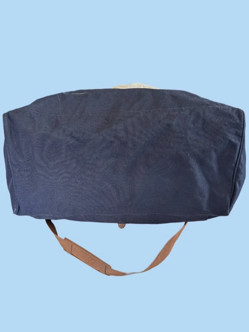Polo Ralph Lauren Overnighter Duffel Bag - Retro 1990's - Rare Blue/Tan colors